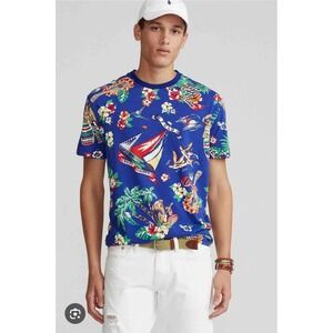 NWOT POLO RALPH LAUREN Men's T-Shirt 2XB Big & Tall Polo Bear CLASSIC FIT Tropic